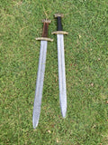 Handmade Damascus Viking Sword | Norse Warrior Sword with Celtic Engraved Handle | Medieval Fantasy Sword | Viking Gift for Men | Collector Display Sword