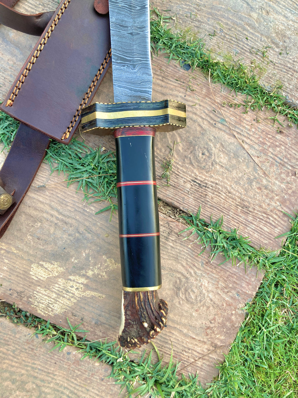 Handmade Damascus Viking Sword | Norse Warrior Sword with Celtic Engraved Handle | Medieval Fantasy Sword | Viking Gift for Men | Collector Display Sword (Copy)