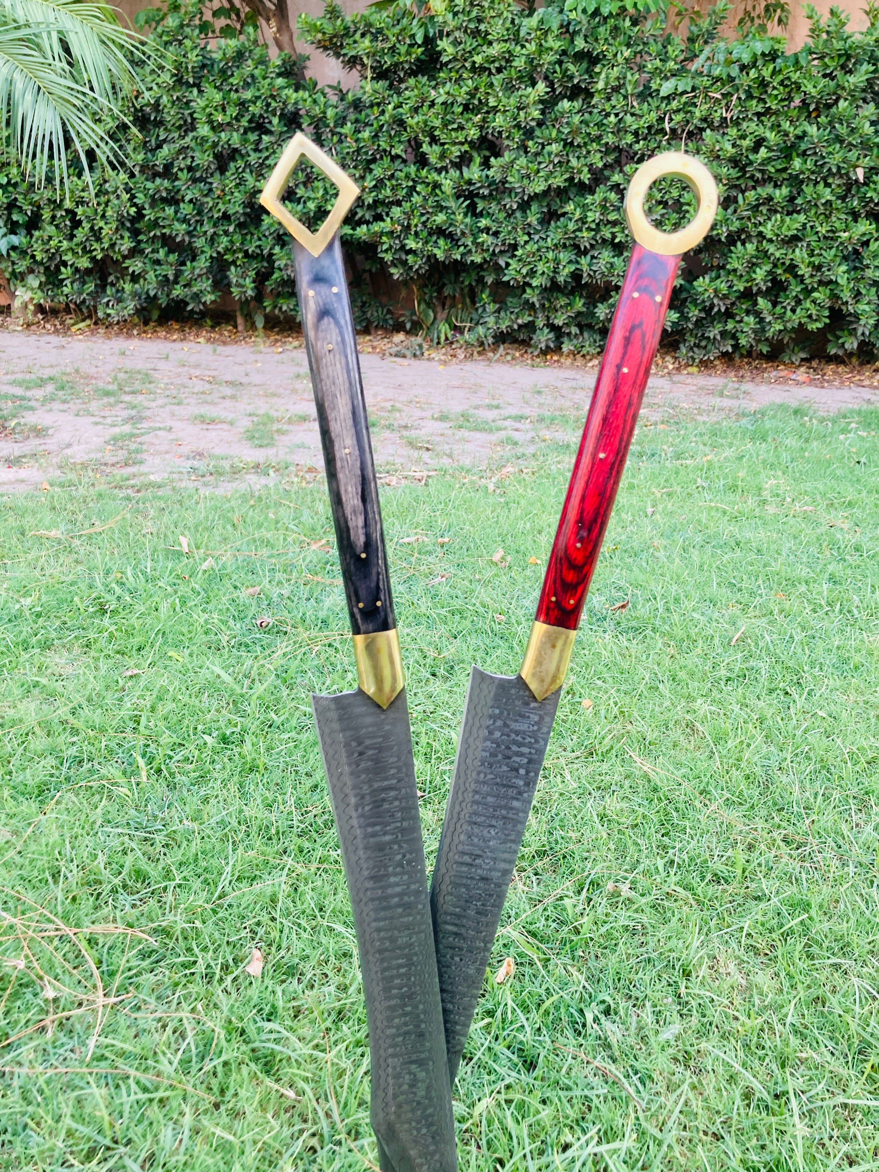 Handmade Damascus Sword  with Leather Sheath | Custom Forged Viking Sword | High Carbon Steel Fantasy Blade | Collector Gift | Medieval Decor best for gift wall hangings